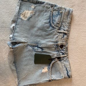 All Saints Denim Shorts, New With Tags, Size 26
